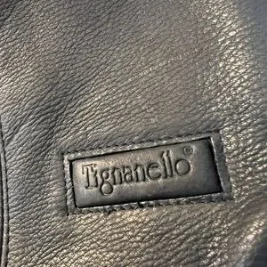Tignanello | Bags | Tignanello Black Leather Backpack Top  display picture 1